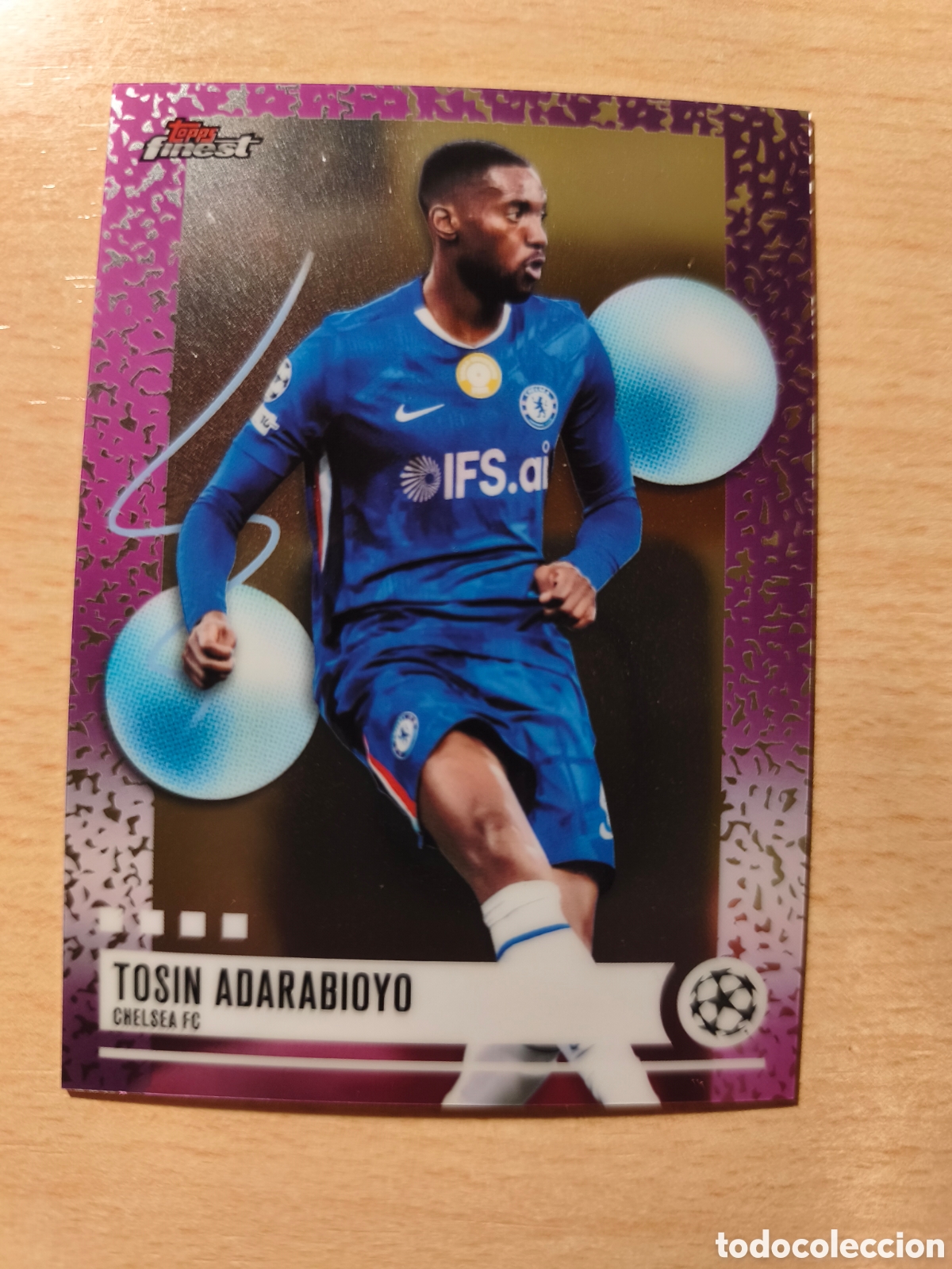 Cromos de f&uacute;tbol: TOSIN ADARABIOYO CHELSEA UNCOMMON TOPPS FINEST 2025 2026 25 26