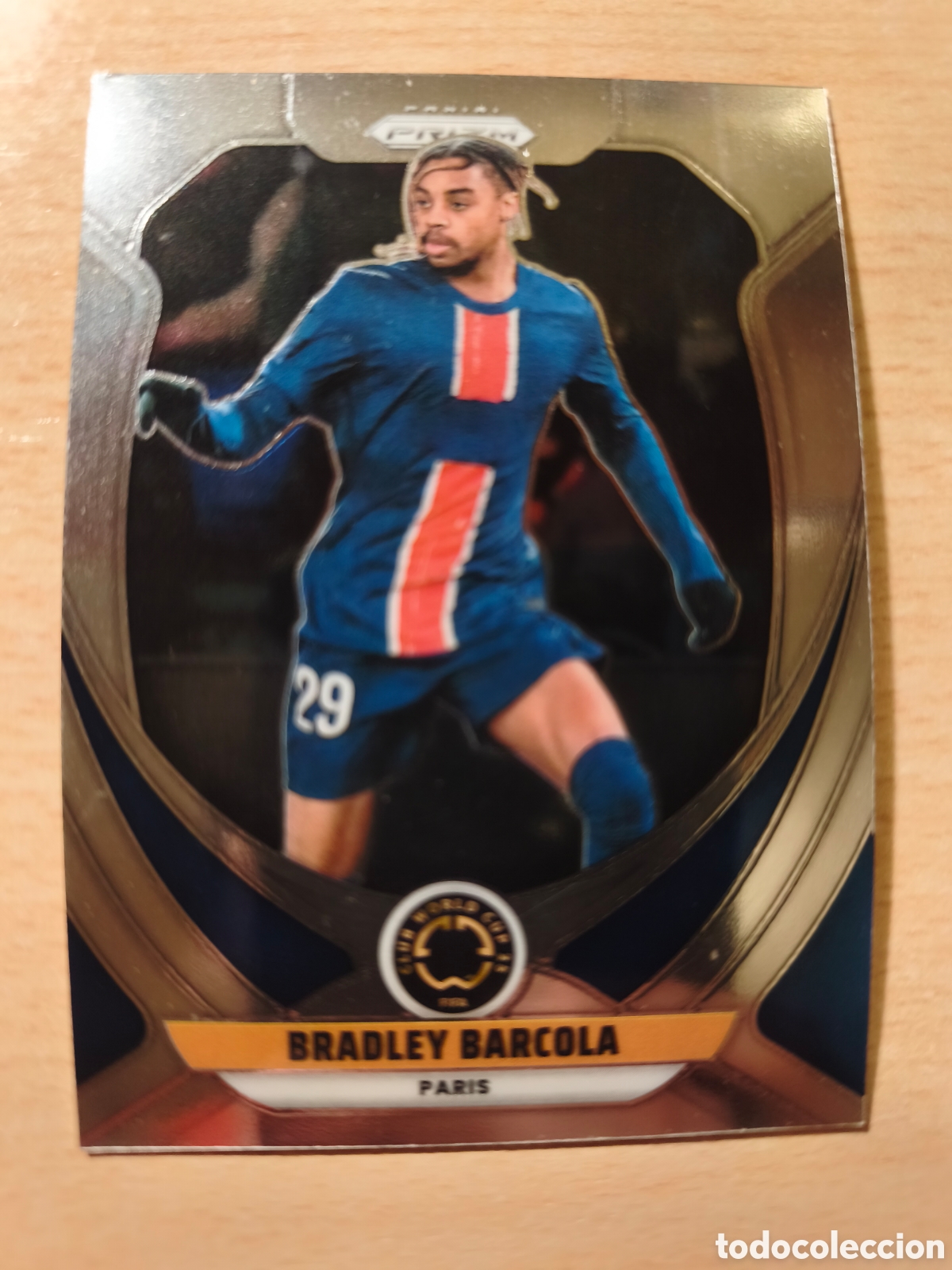 Cromos de f&uacute;tbol: BRADLEY BARCOLA PARIS SAINT GERMAIN PSG PRIZM FIFA CLUB WORLD CUP 2024 2025 PANINI 24 25