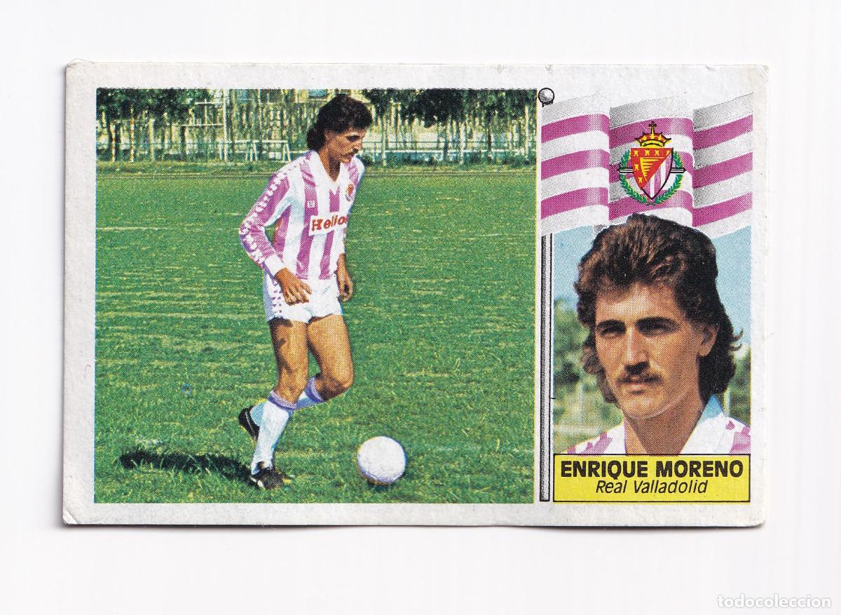 Cromos de f&uacute;tbol: Cromo f&uacute;tbol ENRIQUE MORENO Valladolid 1986 1987 Ediciones Este SIN PEGAR
