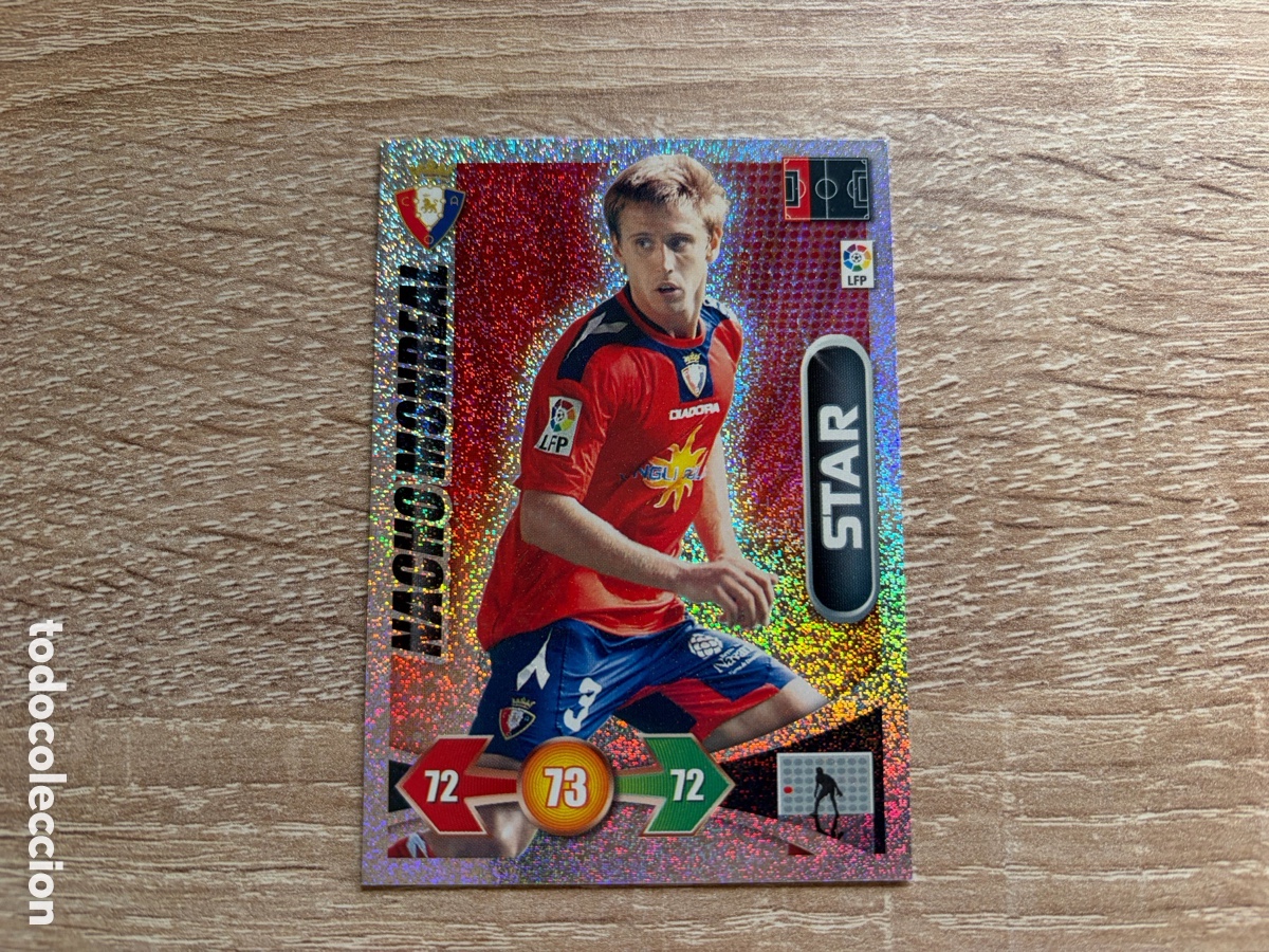 Cromos de f&uacute;tbol: NACHO MONREAL STAR MEGACRACKS 2009 2010 09 10 CA OSASUNA BRILLANTINA GRUESA