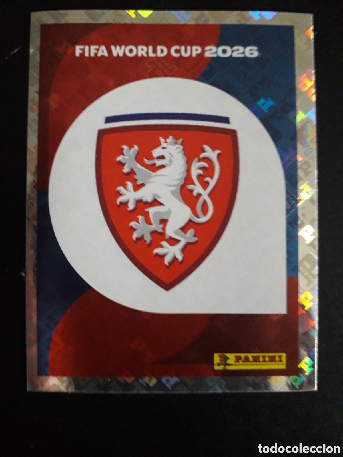 Cromos de f&uacute;tbol: ESCUDO REP CHECA/CHEQUIA CZE 1 MUNDIAL F&Uacute;TBOL 2026 FIFA WORLD CUP PANINI SIN PEGAR PEDIDO M&Iacute;NIMO 3&euro;.