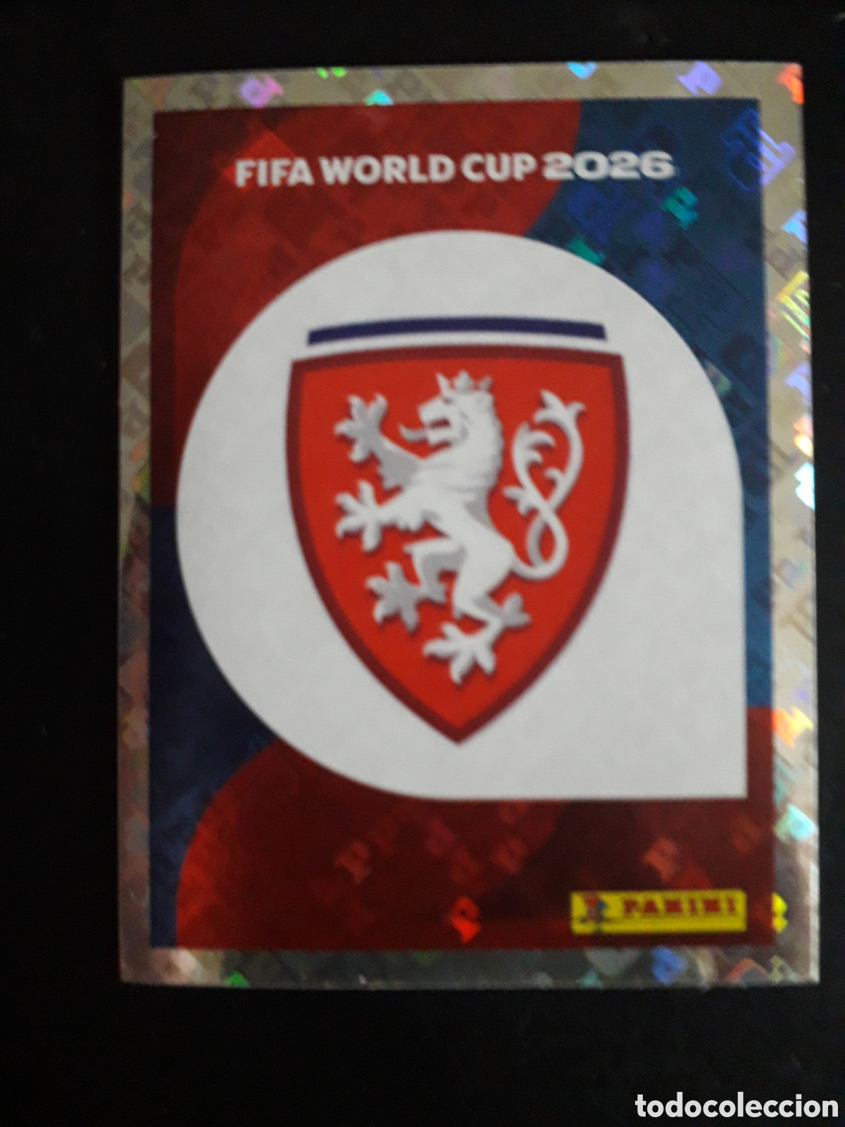 Cromos de f&uacute;tbol: ESCUDO REP CHECA/CHEQUIA CZE 1 MUNDIAL F&Uacute;TBOL 2026 FIFA WORLD CUP PANINI SIN PEGAR PEDIDO M&Iacute;NIMO 3&euro;.
