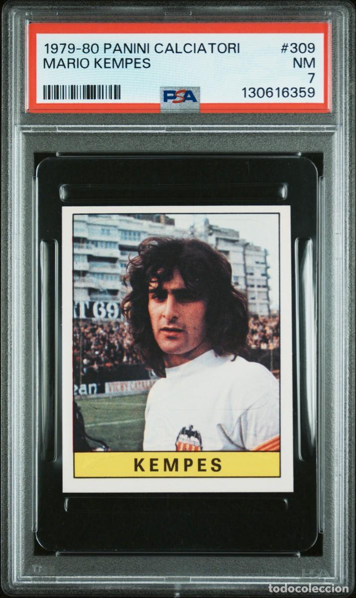 Cromos de f&uacute;tbol: Mario Kempes #309 Panini Calciatori 1979 80 Psa 7