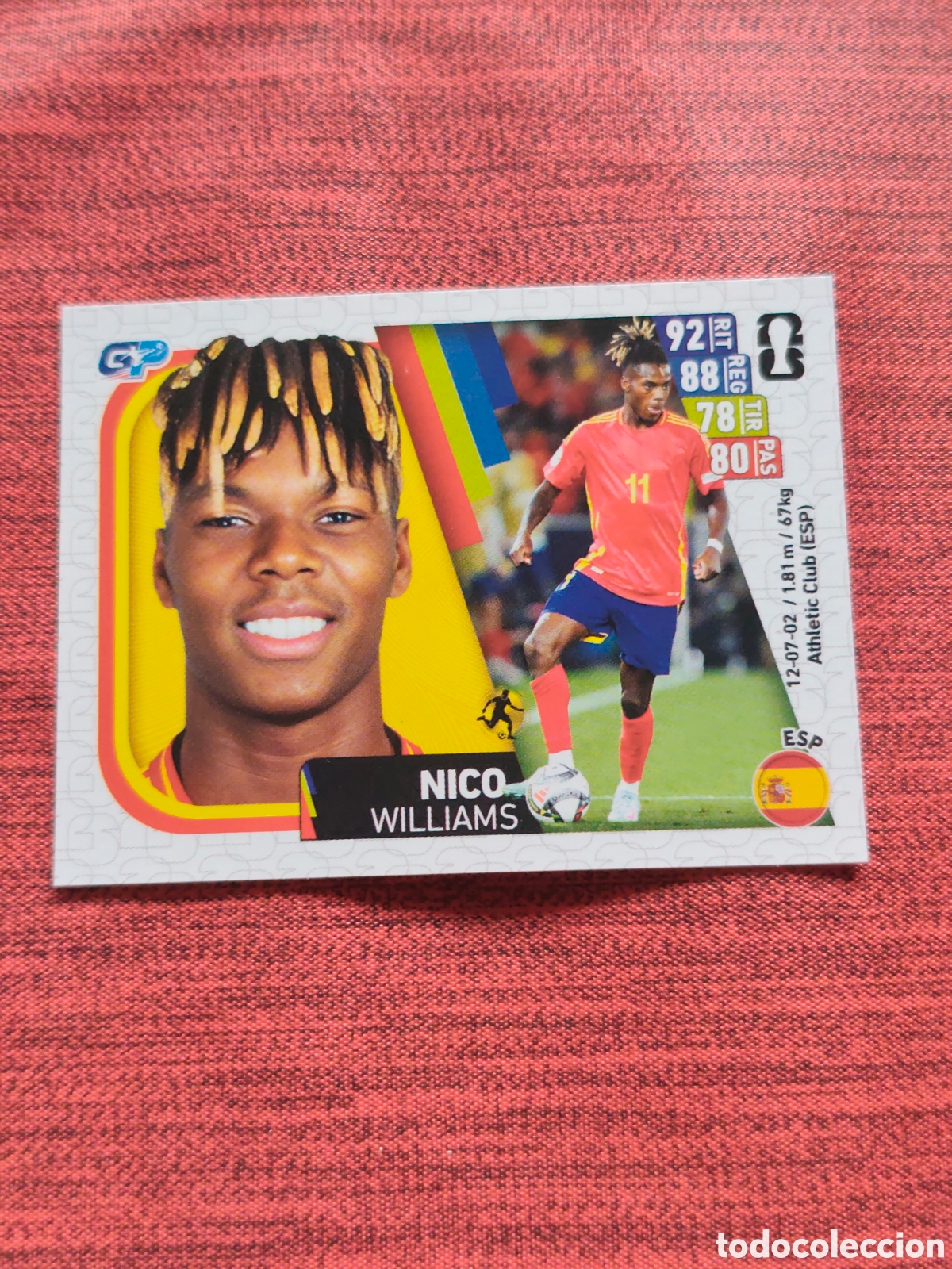 Fu&szlig;ball-Sticker: 389 NICO WILLIAMS ESPA&Ntilde;A CAMPEONA MUNDIAL 2026 EDITORIAL GP