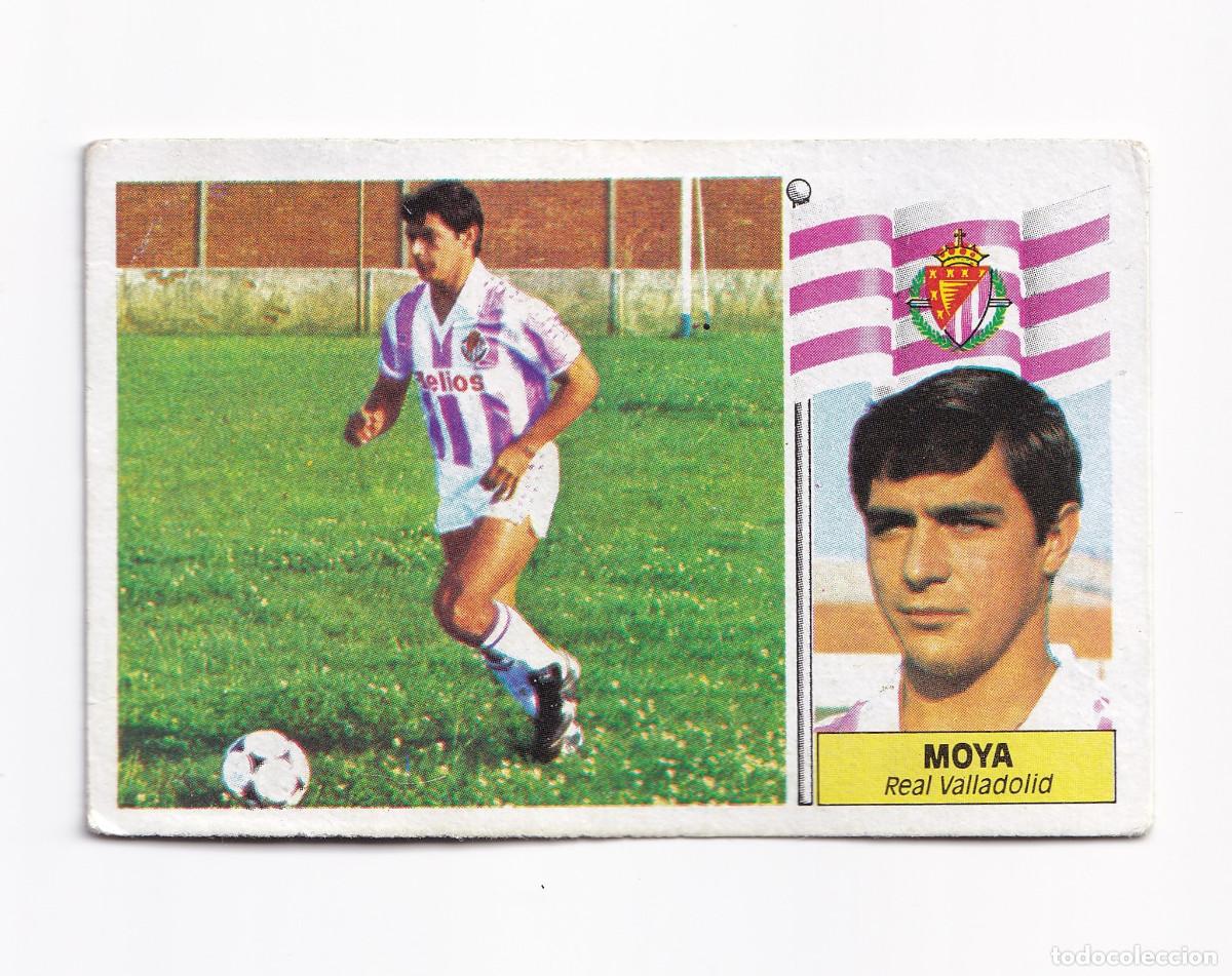 Cromos de f&uacute;tbol: Cromo f&uacute;tbol MOYA Valladolid 1986 1987 Ediciones Este SIN PEGAR