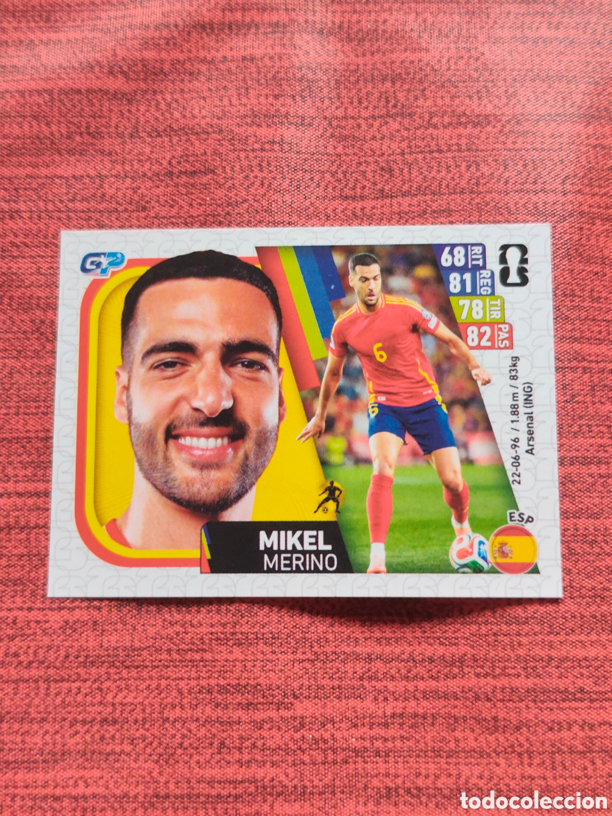 Fu&szlig;ball-Sticker: 392 MIKEL MERINO ESPA&Ntilde;A CAMPEONA MUNDIAL 2026 EDITORIAL GP