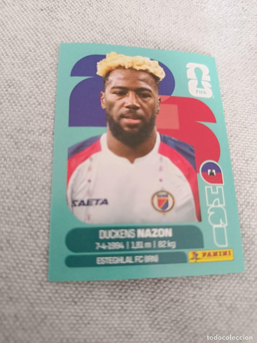 Cromos de f&uacute;tbol: Mundial Estados Unidos-Mexico-Canad&aacute; 2026. 18- Nazon. Hait&iacute;. Nunca pegado.