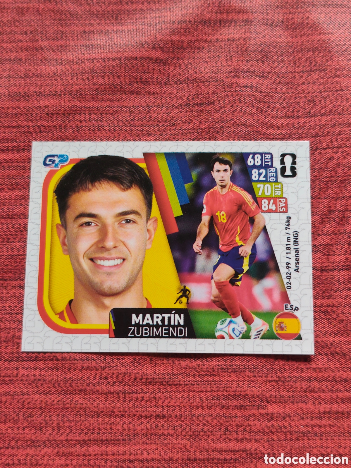 Fu&szlig;ball-Sticker: 393 ZUBIMENDI ESPA&Ntilde;A CAMPEONA MUNDIAL 2026 EDITORIAL GP