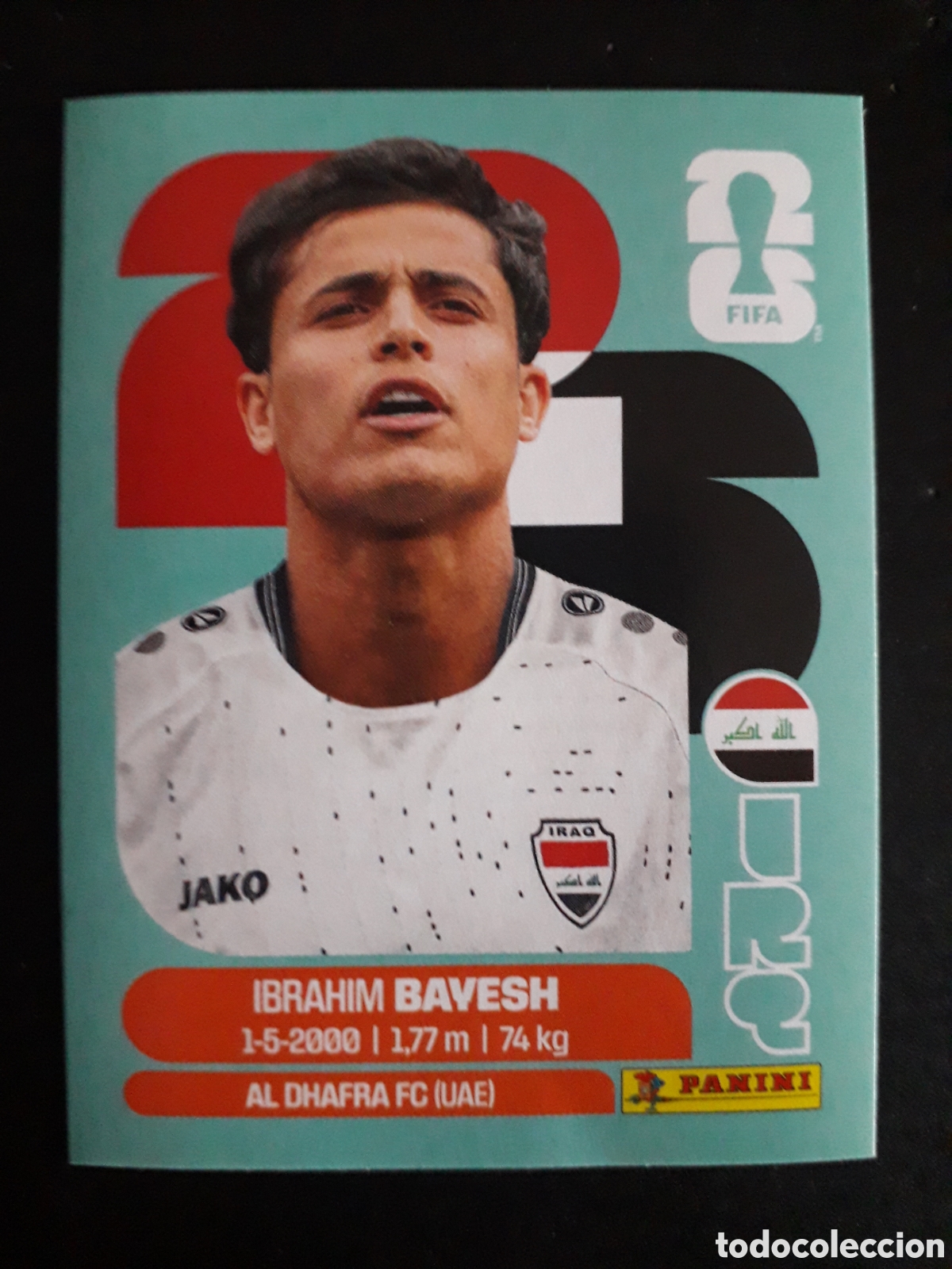 Cromos de f&uacute;tbol: BAYESH IRAQ IRQ 11 MUNDIAL F&Uacute;TBOL 2026 FIFA WORLD CUP PANINI SIN PEGAR PEDIDO M&Iacute;NIMO 3&euro;