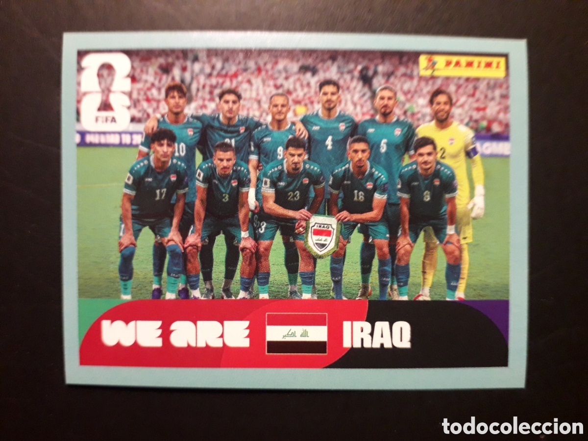 Cromos de f&uacute;tbol: EQUIPO IRAQ IRQ 13 MUNDIAL F&Uacute;TBOL 2026 FIFA WORLD CUP PANINI SIN PEGAR PEDIDO M&Iacute;NIMO 3&euro;