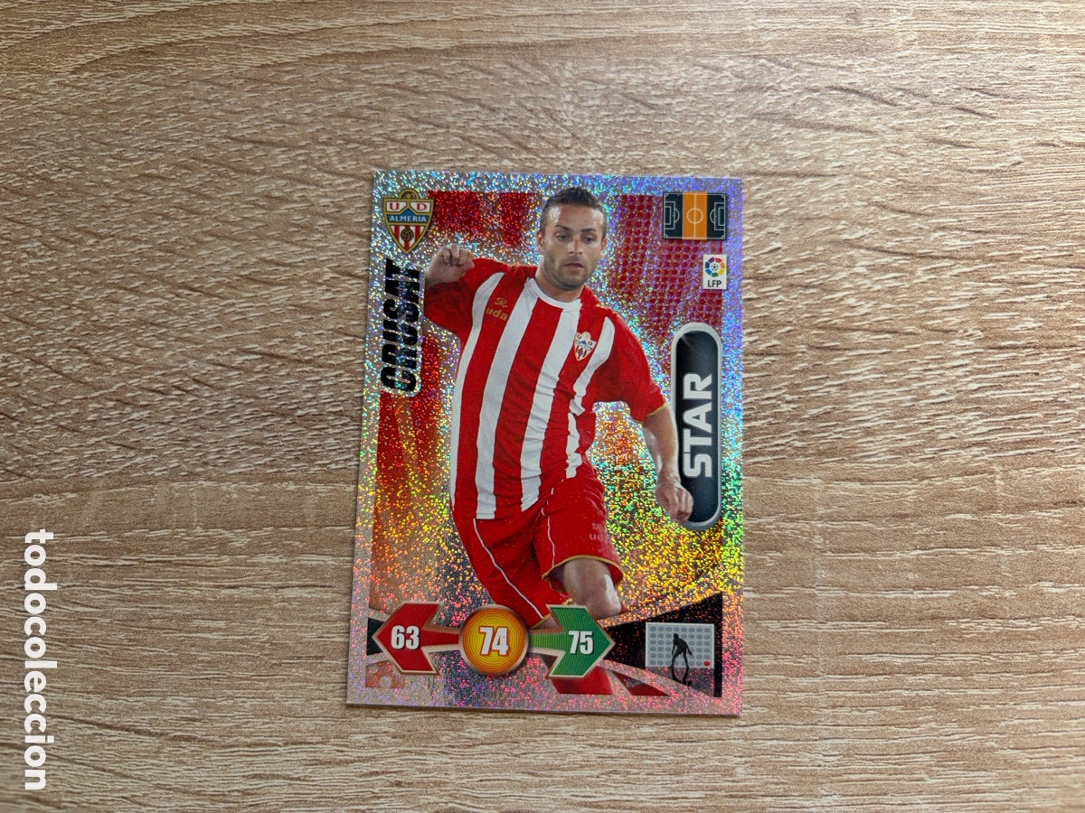 Fu&szlig;ball-Sticker: CRUSAT STAR ADRENALYN XL 2009 2010 09 10 UD ALMER&Iacute;A BRILLANTINA GRUESA