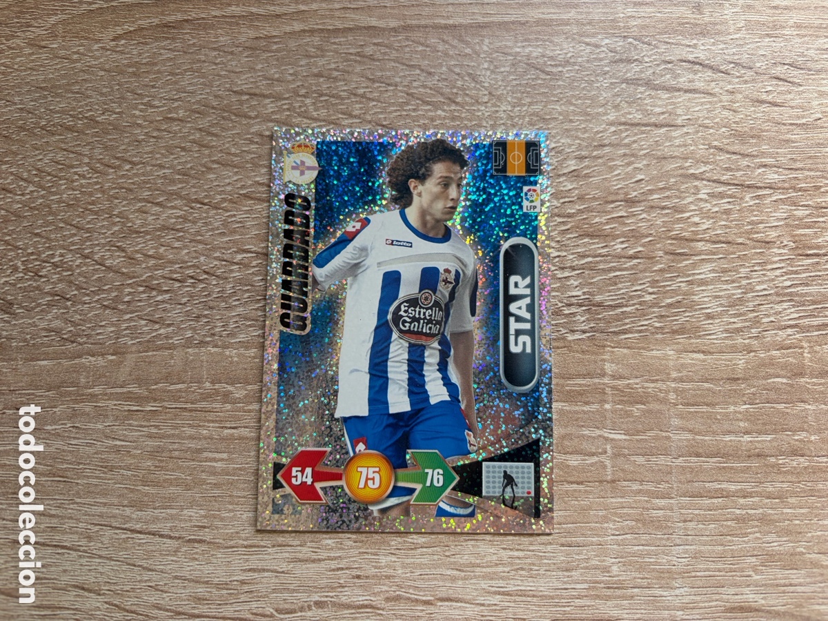 Fu&szlig;ball-Sticker: GUARDADO STAR ADRENALYN XL 2009 2010 09 10 RC DEPORTIVO BRILLANTINA FINA