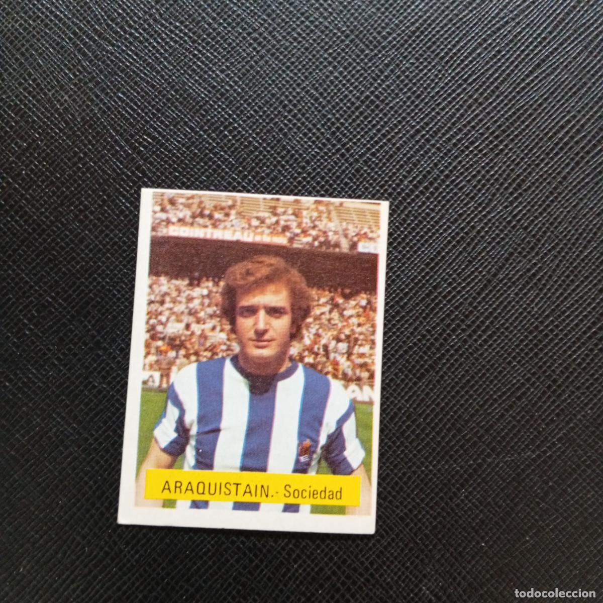 Fu&szlig;ball-Sticker: ARAQUISTAIN REAL SOCIEDAD FINI 1975 1976 CROMO FUTBOL LIGA 75 76 - SIN PEGAR - A70 PG82