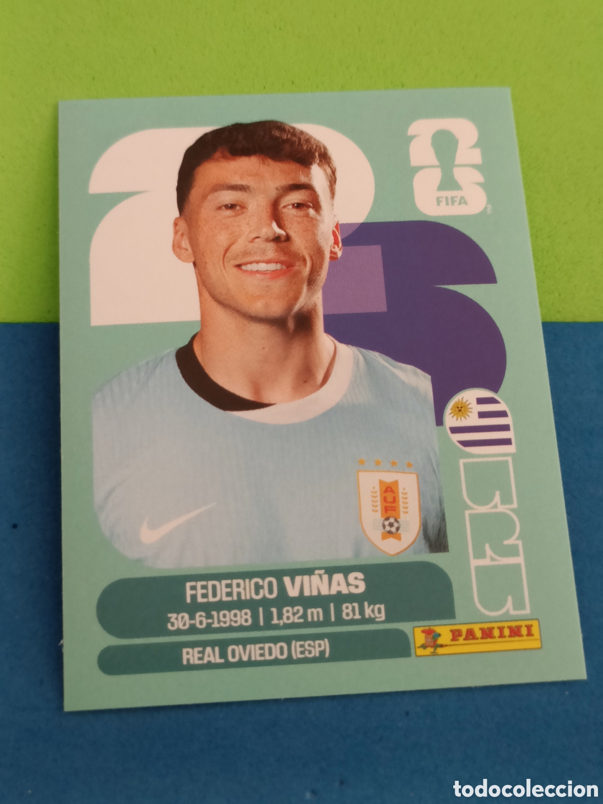 Fu&szlig;ball-Sticker: Panini Mundial Fifa World cup 2026 26 sticker - URU 18 Vi&ntilde;as