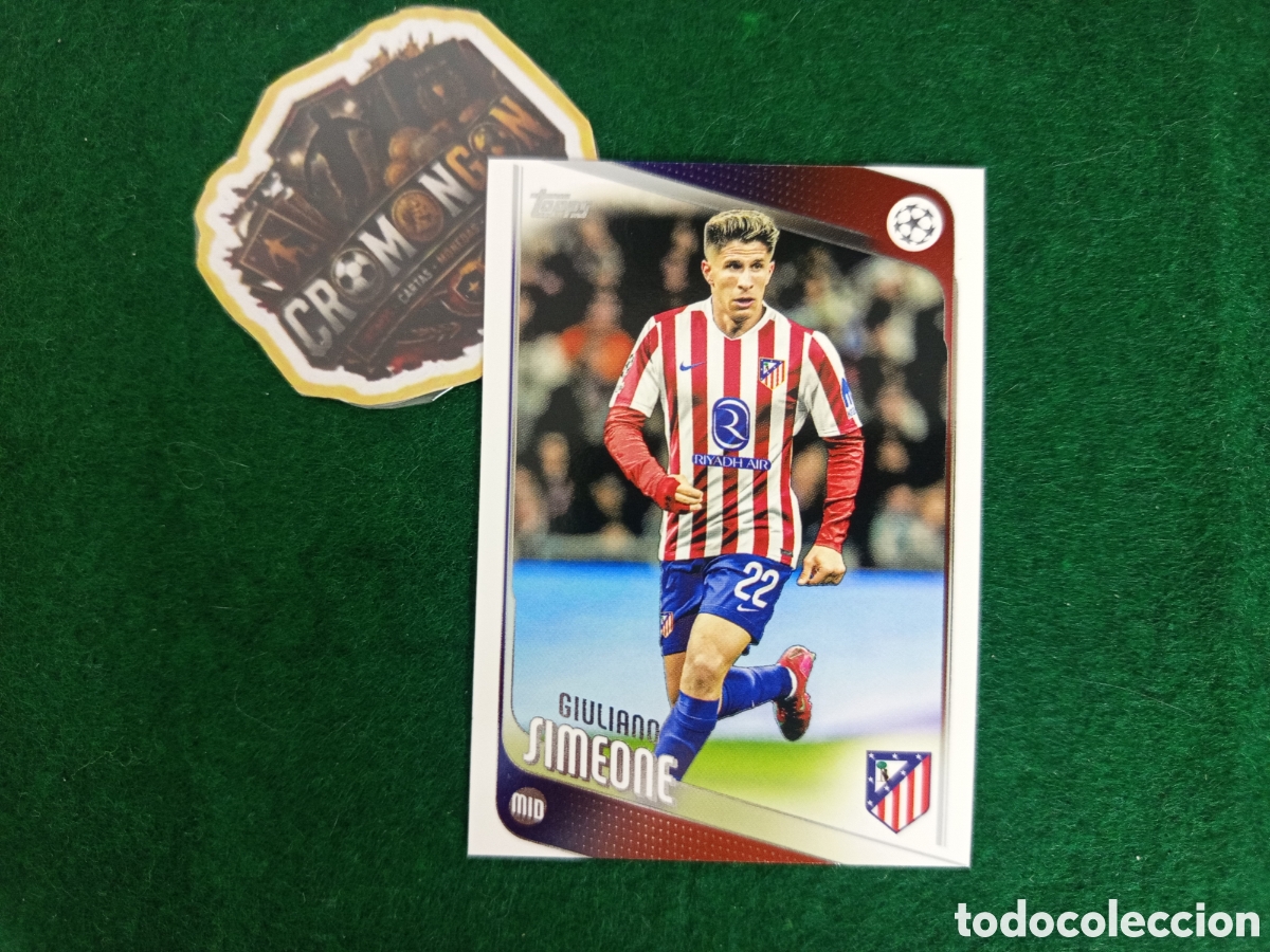 Cromos de Futebol: ❇️ CROMO ⚽ CARD GIULIANO SIMEONE 100 TOPPS FLAGSHIP 25 26 2025 2026 - ATL&Eacute;TICO DE MADRID ❇️