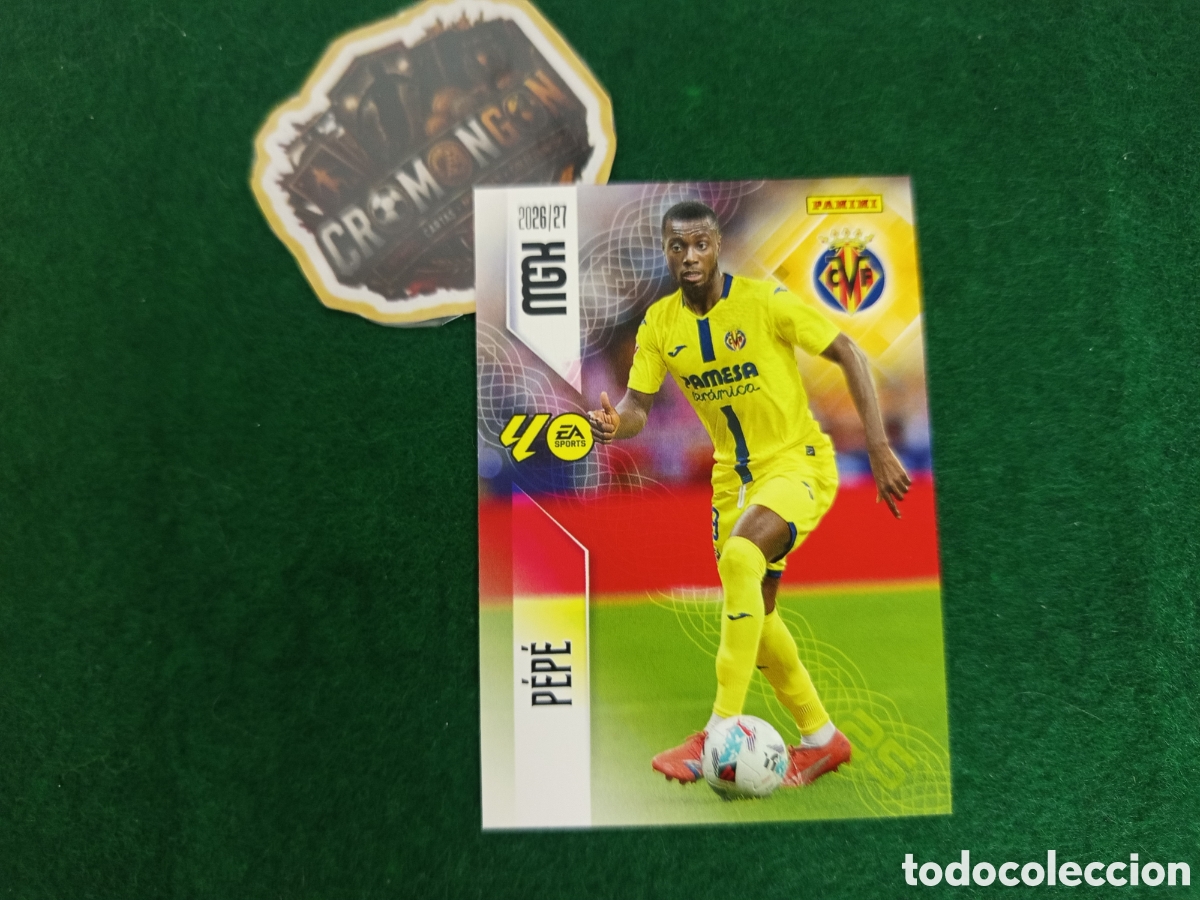 Cromos de Futebol: ❇️ CROMO ⚽ CARD PEP&Eacute; VILLARREAL 375 26 27 MEGACRACKS MGKS PANINI ❇️