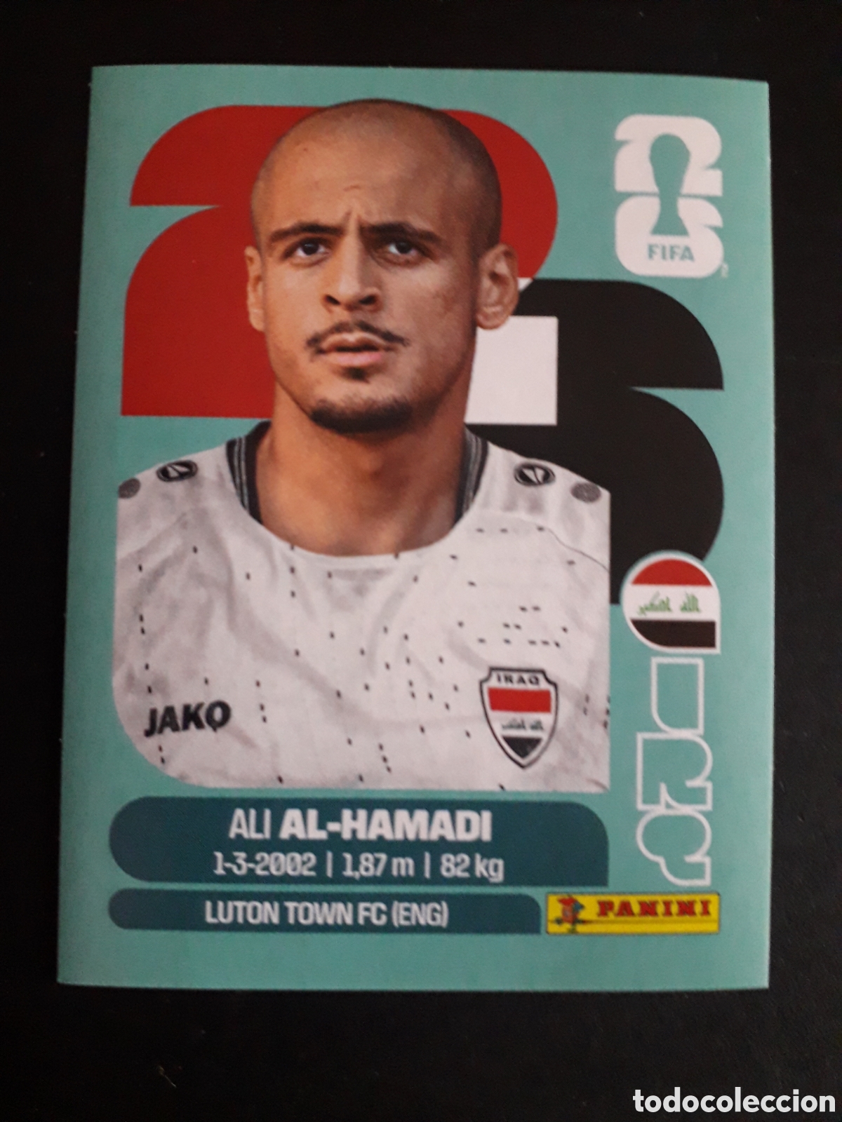 Fu&szlig;ball-Sticker: AL HAMADI IRAQ IRQ 18 MUNDIAL F&Uacute;TBOL 2026 FIFA WORLD CUP PANINI SIN PEGAR PEDIDO M&Iacute;NIMO 3&euro;