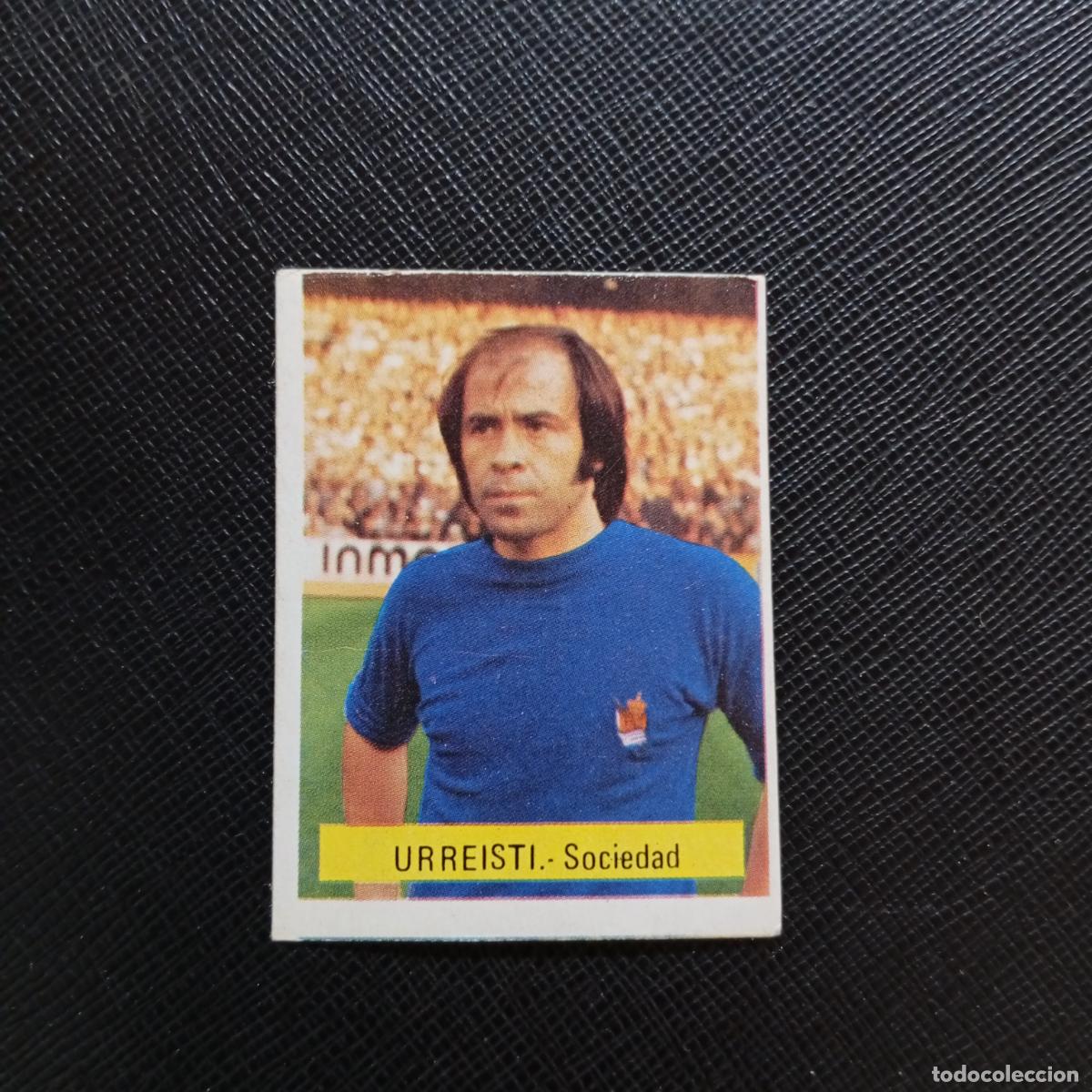 Fu&szlig;ball-Sticker: URREISTI REAL SOCIEDAD FINI 1975 1976 CROMO FUTBOL LIGA 75 76 - SIN PEGAR - A70 PG82