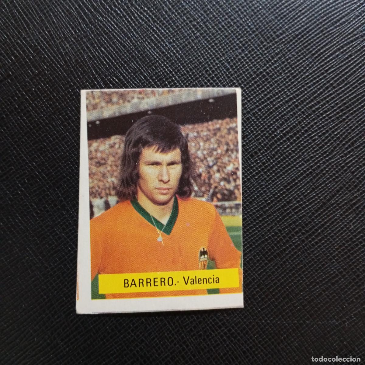 Cromos de f&uacute;tbol: BARRERO VALENCIA FINI 1975 1976 CROMO FUTBOL LIGA 75 76 - SIN PEGAR - A70 PG91