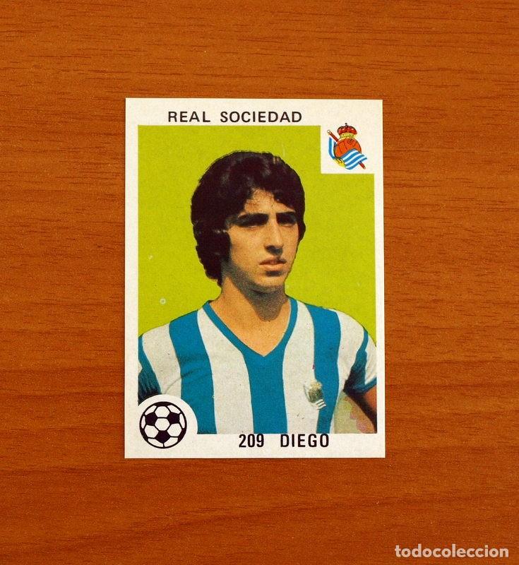 Cromos de f&uacute;tbol: Real Sociedad - N&ordm; 209 Diego - Editorial Maga 1978-1979, 78-79 - Nunca pegado