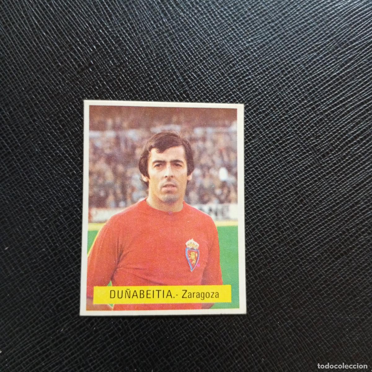 Cromos de f&uacute;tbol: DU&Ntilde;ABEITIA ZARAGOZA FINI 1975 1976 CROMO FUTBOL LIGA 75 76 - SIN PEGAR - A70 PG100