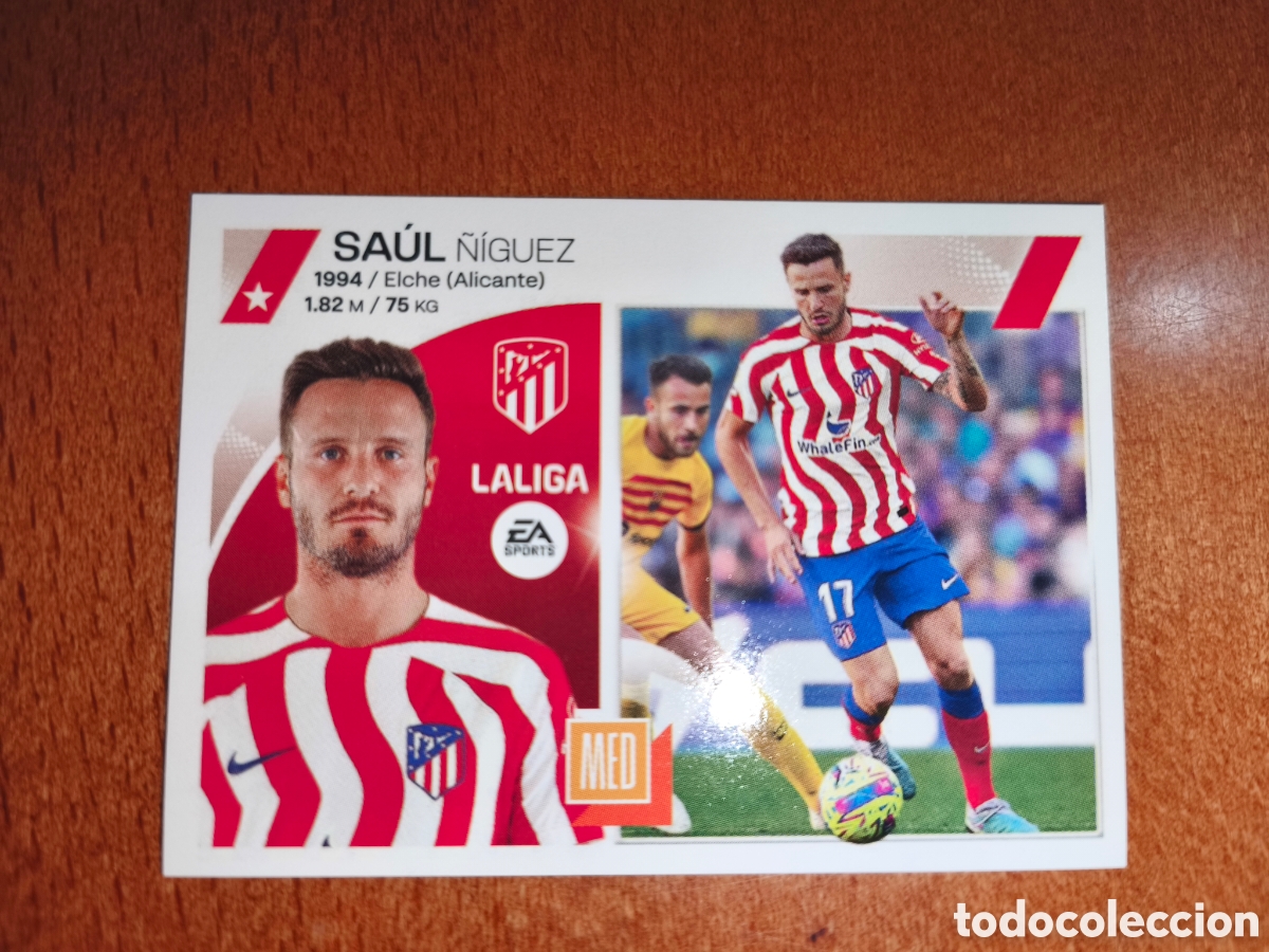 Cromos de f&uacute;tbol: Sa&uacute;l n&deg;13 liga este 23/24 Atl&eacute;tico de Madrid