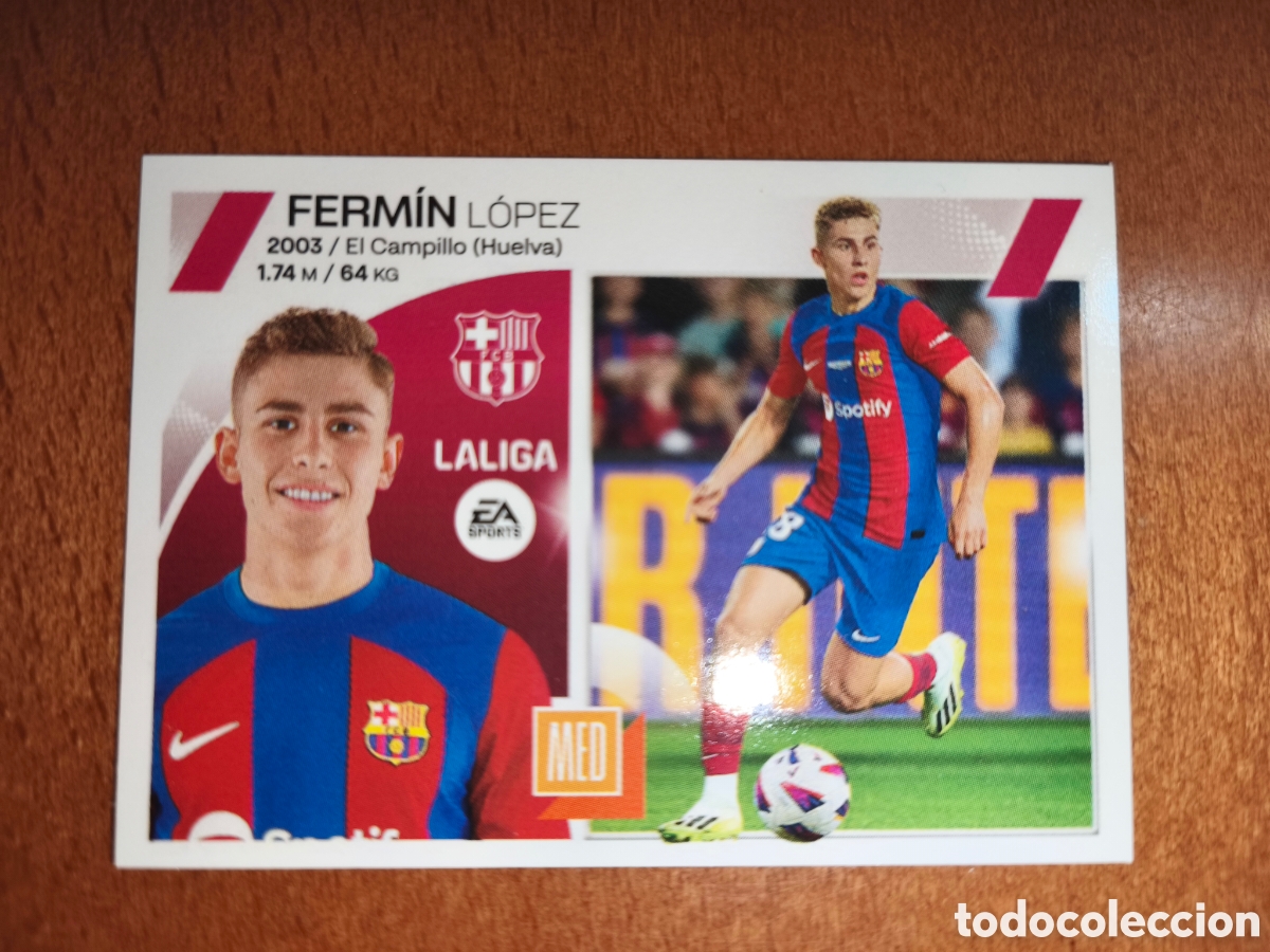 Cromos de f&uacute;tbol: Ferm&iacute;n coloca n&deg;18 Bis/2 liga este 23/24 Barcelona