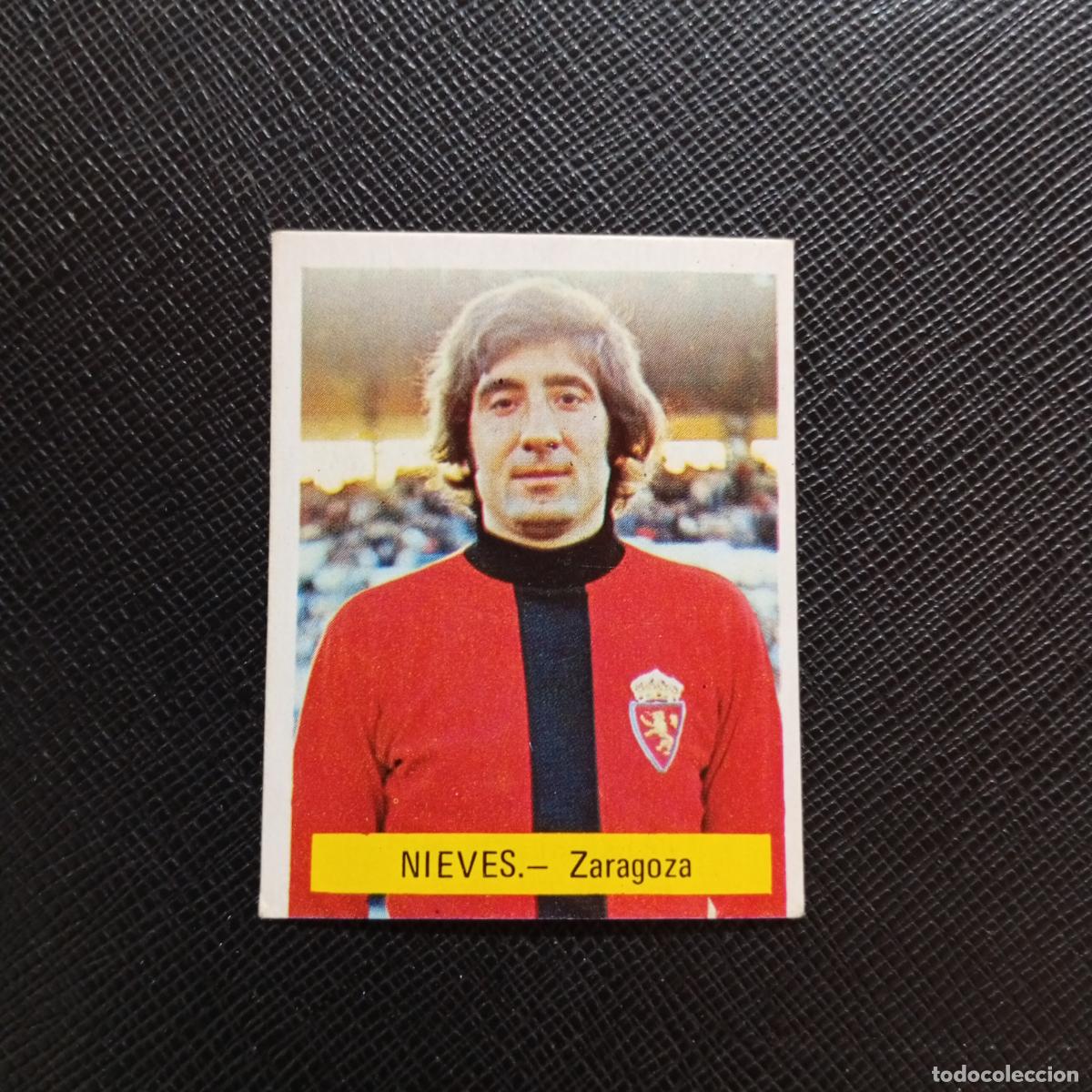 Cromos de f&uacute;tbol: NIEVES ZARAGOZA FINI 1975 1976 CROMO FUTBOL LIGA 75 76 - SIN PEGAR - A70 PG100