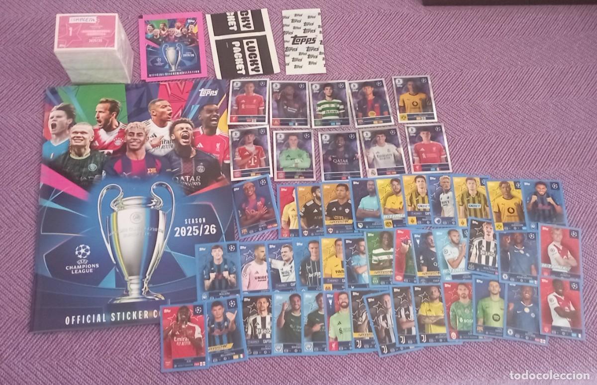 Fu&szlig;ball-Sticker: Colecci&oacute;n completa de UEFA Champions League a&ntilde;o 2025-26 sin pegar los cromos