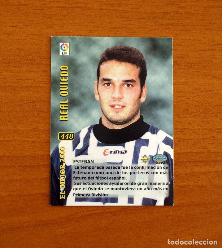 Football Stickers: Real Oviedo -N&ordm; 448 Esteban El Mejor 2000 -Mundicromo Las Fichas de la Liga 2000-2001, 00-01