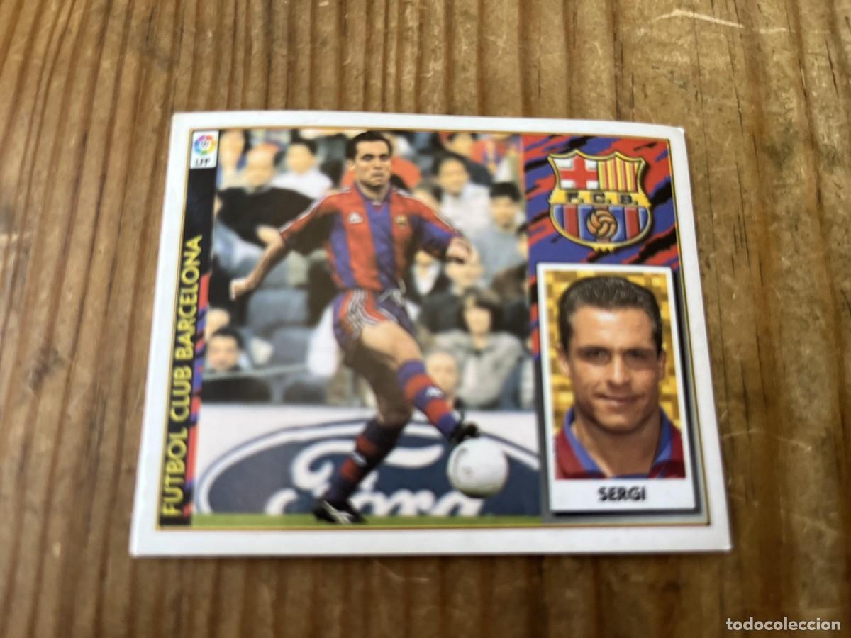 Football Stickers: CROMO SIN PEGAR NUNCA PEGADO ALBUM LIGA ESTE 97 98 1997 1998 BARCELONA SERGI