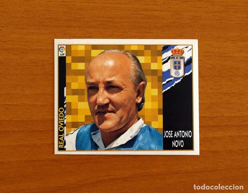 Football Stickers: Real Oviedo -Jos&eacute; Antonio Novo Entrenador -BAJA - Ediciones Este Liga 1997-1998, 97-98 -Nunca Pegado
