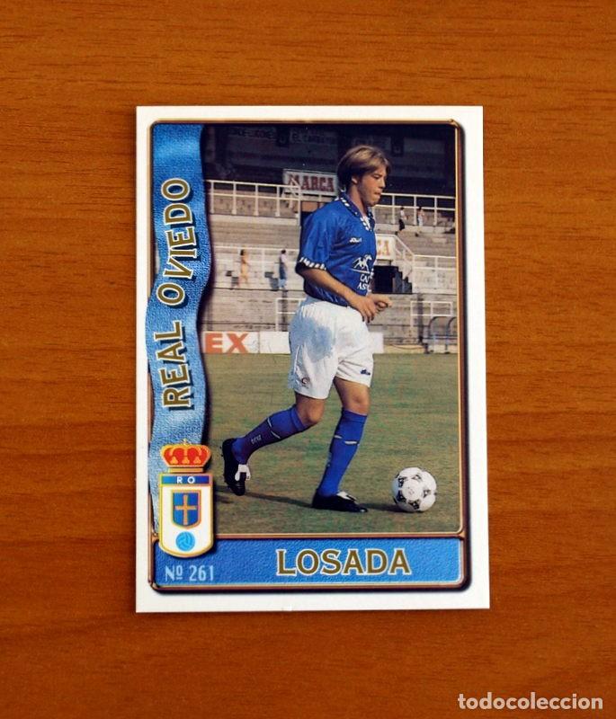 Cromos de f&uacute;tbol: Real Oviedo -N&ordm; 261 Losada -Mundicromo Las Fichas de la Liga de F&uacute;tbol 1996-1997-96-97