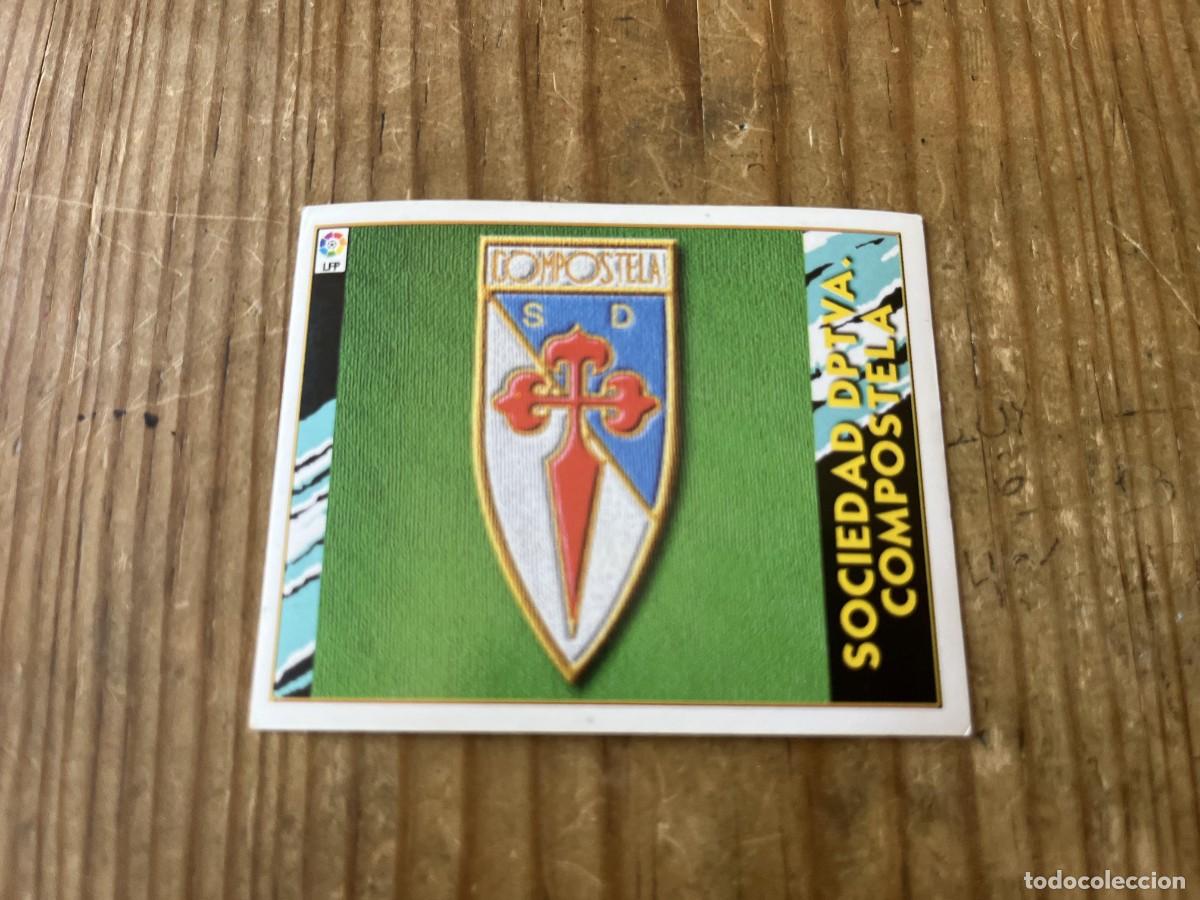 Cromos de f&uacute;tbol: CROMO SIN PEGAR NUNCA PEGADO ALBUM LIGA ESTE 97 98 1997 1998 COMPOSTELA ESCUDO
