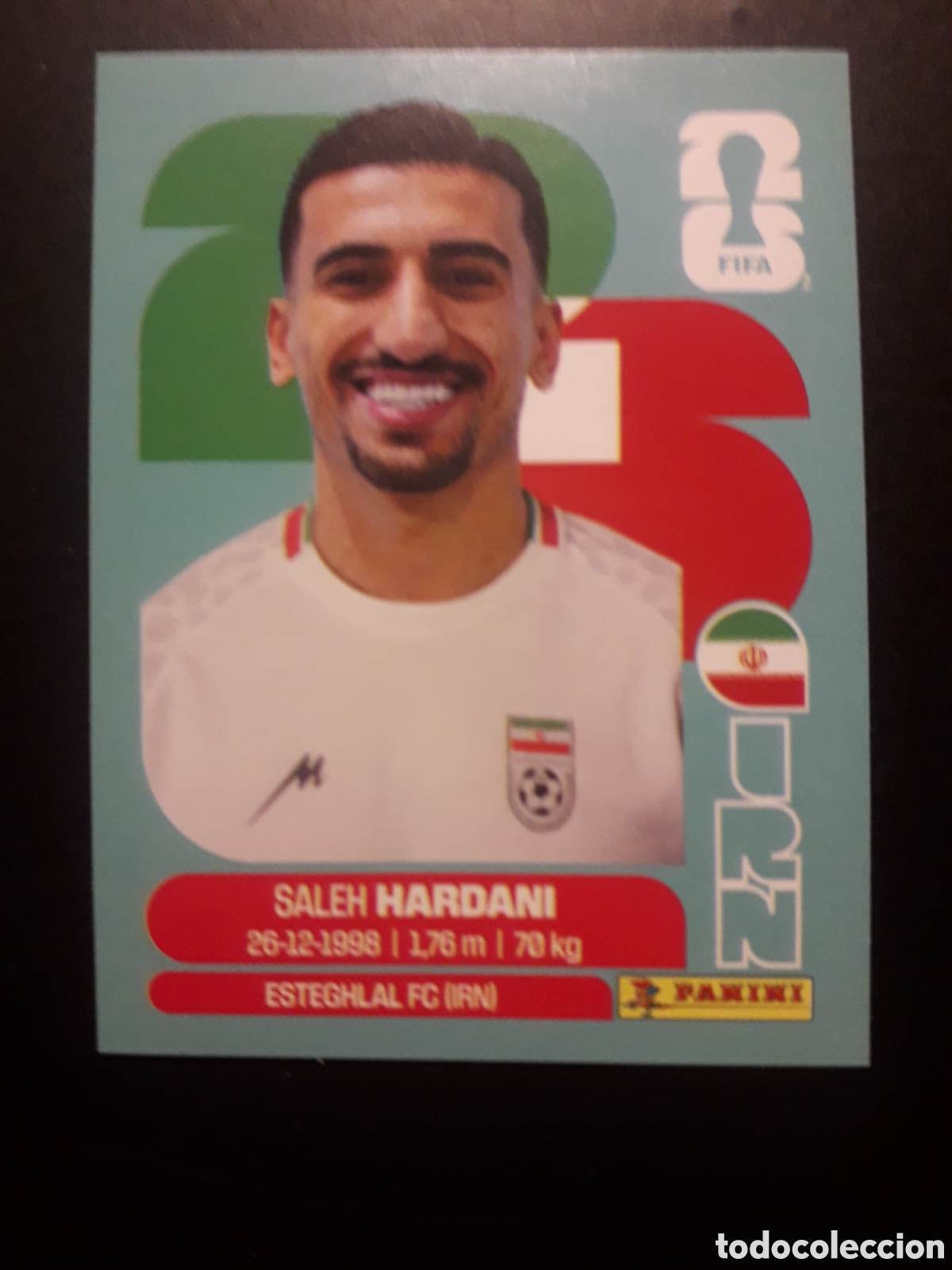 Cromos de f&uacute;tbol: HARDANI IR&Aacute;N IRN 10 MUNDIAL F&Uacute;TBOL 2026 FIFA WORLD CUP PANINI SIN PEGAR PEDIDO M&Iacute;NIMO 3&euro;