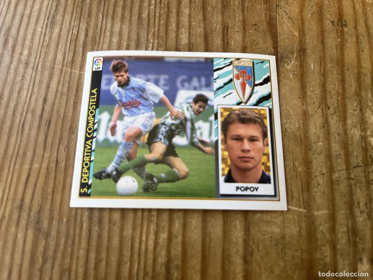 Fu&szlig;ball-Sticker: CROMO SIN PEGAR NUNCA PEGADO ALBUM LIGA ESTE 97 98 1997 1998 COMPOSTELA POPOV