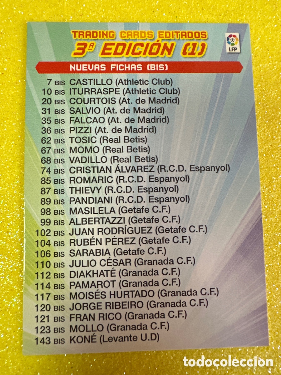 Fu&szlig;ball-Sticker: &Iacute;NDICE 3&ordf;EDICI&Oacute;N(1) MEGACRACKS 2011-2012 11 12 PANINI TRADING CARD