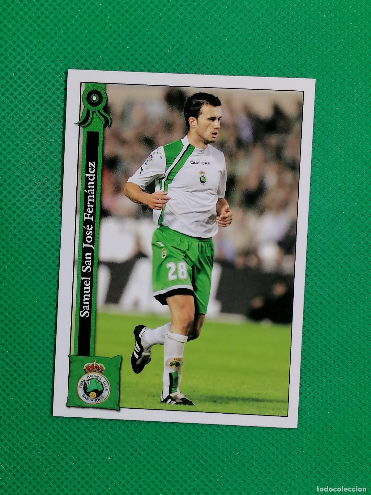 Cromos de Futebol: 419 SAMUEL RACING DE SANTANDER ⚽ MUNDICROMO LAS FICHAS DE LA LIGA 05 06 2005 2006 ⚽