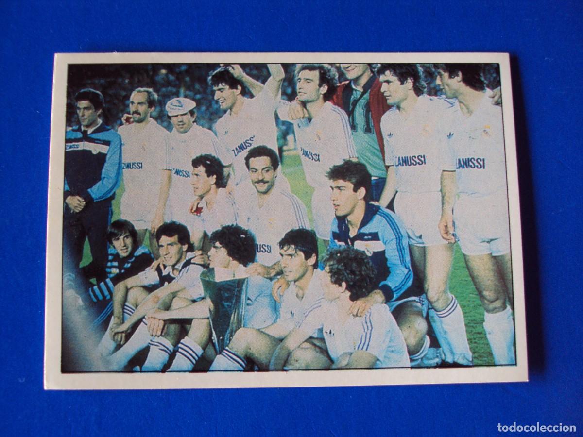 Figurine di Calcio: CROMO N&ordm; 111 CAMPE&Oacute;N COPA UEFA &Aacute;LBUM COLECCI&Oacute;N REAL MADRID 95 96 1995 1996 PANINI NUNCA PEGADO