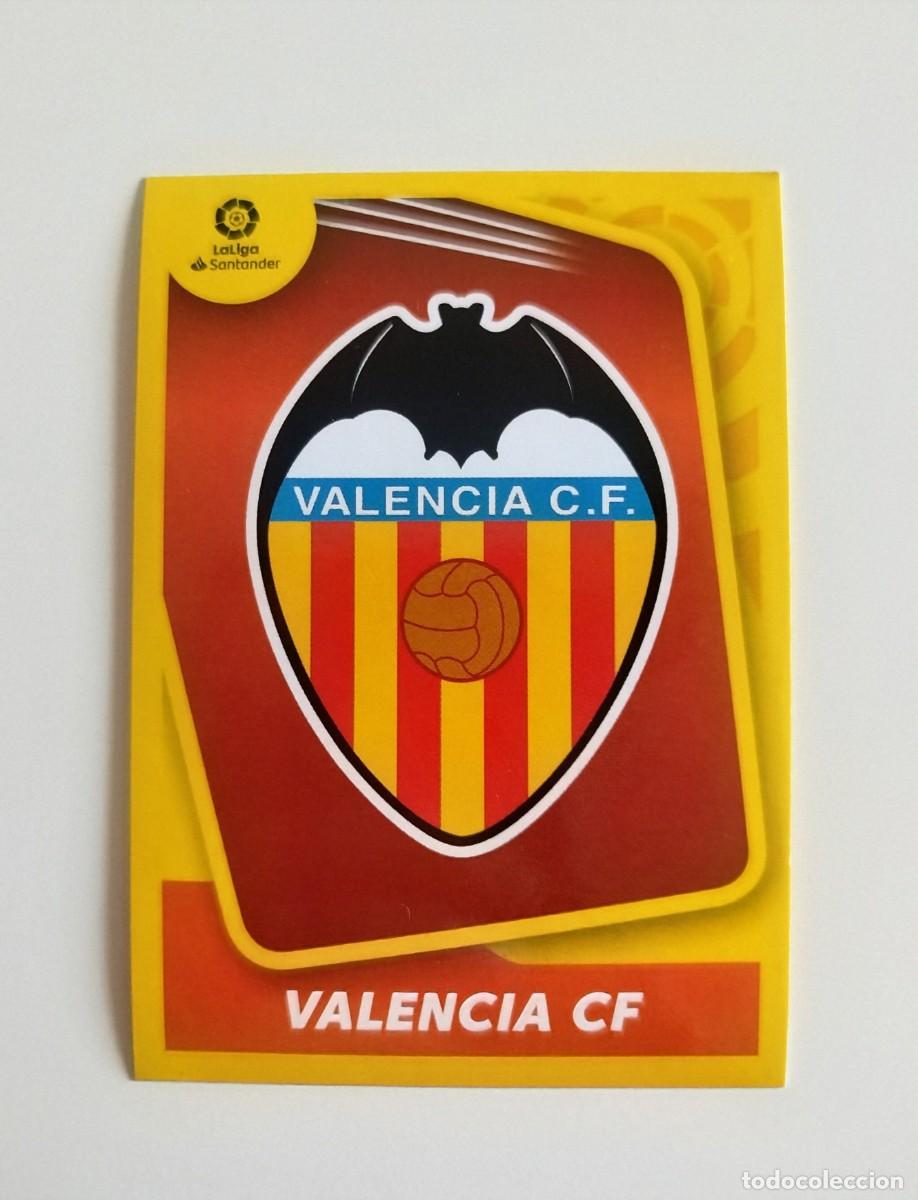 Cromos de f&uacute;tbol: Escudo 1 SIN PEGAR NUNCA PEGADO Valencia CF Liga Ediciones Este 21 22 / 2021 2022