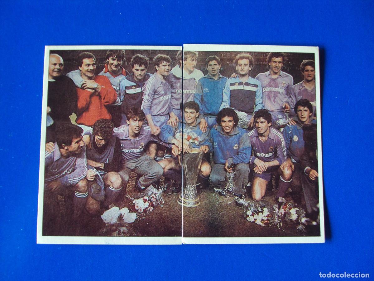 Figurine di Calcio: CROMOS N&ordm; 112 113 CAMPE&Oacute;N COPA UEFA &Aacute;LBUM COLECCI&Oacute;N REAL MADRID 95 96 1995 1996 PANINI NUNCA PEGADO