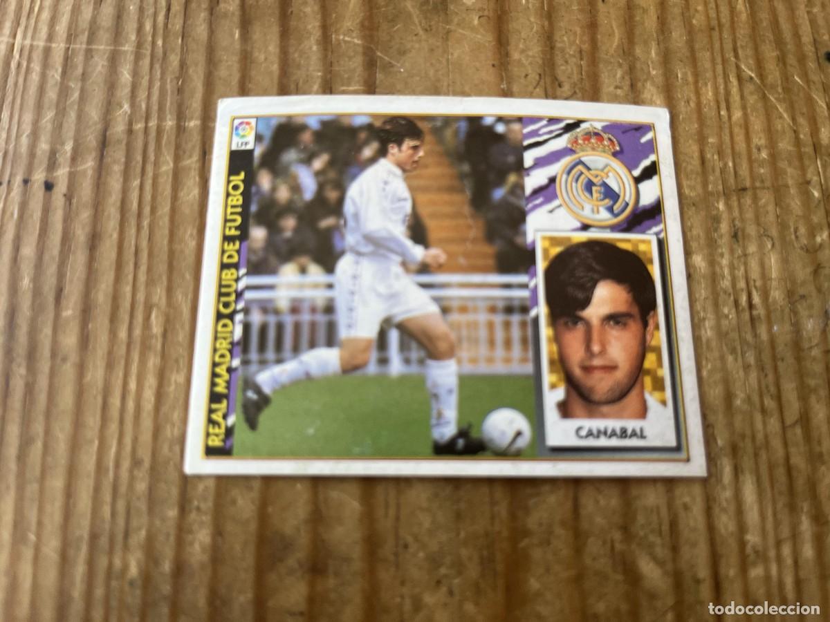 Cromos de f&uacute;tbol: CROMO ALBUM LIGA ESTE 97 98 1997 1998 COLOCA REAL MADRID CANABAL