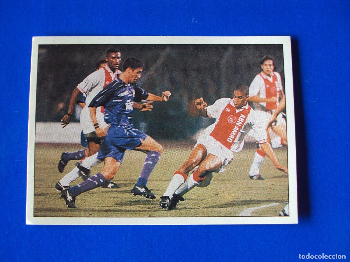 Figurine di Calcio: CROMO N&ordm; 115 RAUL VS AJAX 95-96 &Aacute;LBUM COLECCI&Oacute;N REAL MADRID 95 96 1995 1996 PANINI NUNCA PEGADO