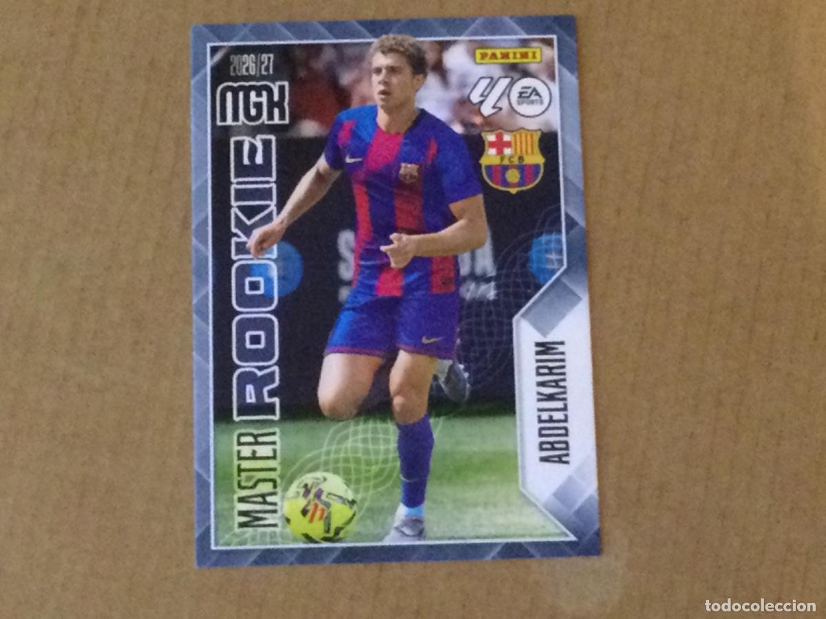 Cromos de f&uacute;tbol: Cromo megacracks mgk 2026-27 Abdelkarim Barcelona Master rookie 406