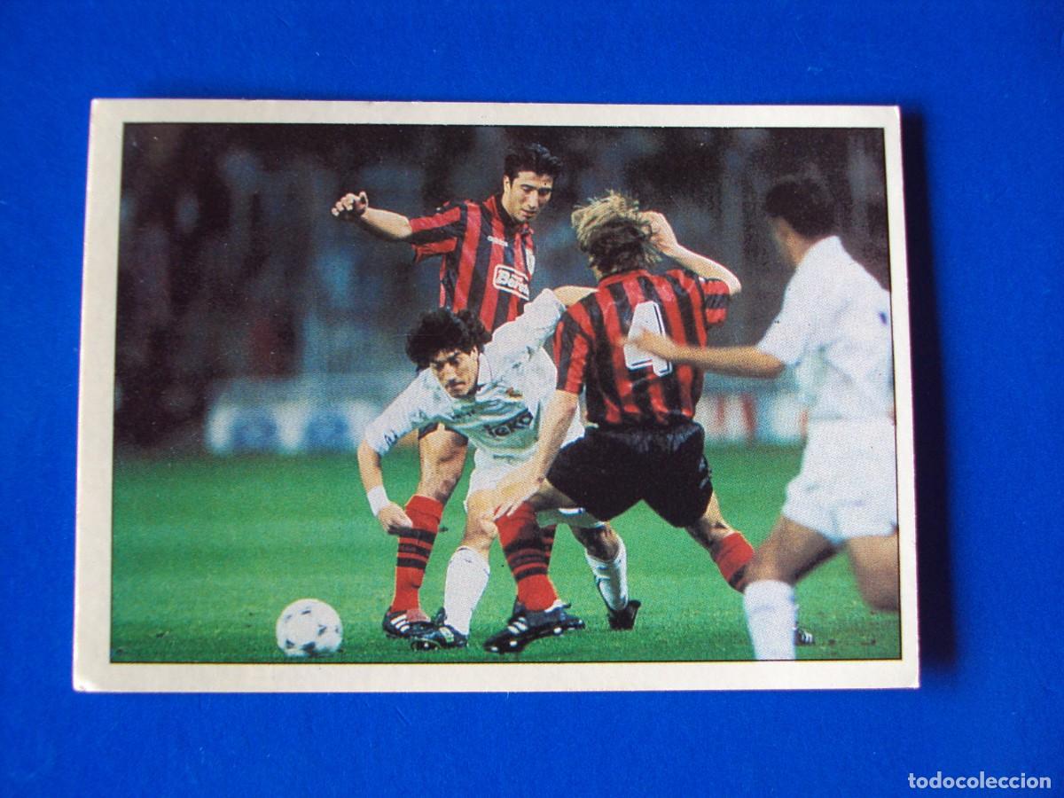 Figurine di Calcio: CROMO N&ordm; 116 ZAMORANO VS GRASHOPPERS &Aacute;LBUM COLECCI&Oacute;N REAL MADRID 95 96 1995 1996 PANINI NUNCA PEGADO