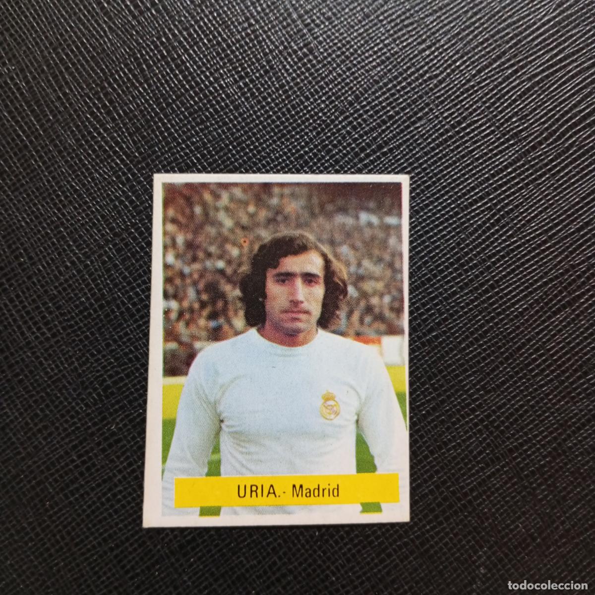 Cromos de f&uacute;tbol: URIA REAL MADRID FINI 1975 1976 CROMO FUTBOL LIGA 75 76 - SIN PEGAR - A70 PG127