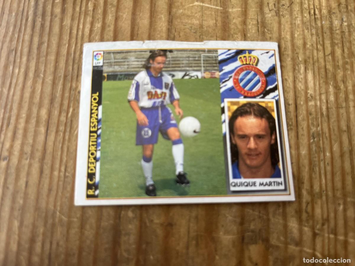 Cromos de f&uacute;tbol: CROMO ALBUM LIGA ESTE 97 98 1997 1998 COLOCA ESPANYOL ESPA&Ntilde;OL QUIQUE MARTIN
