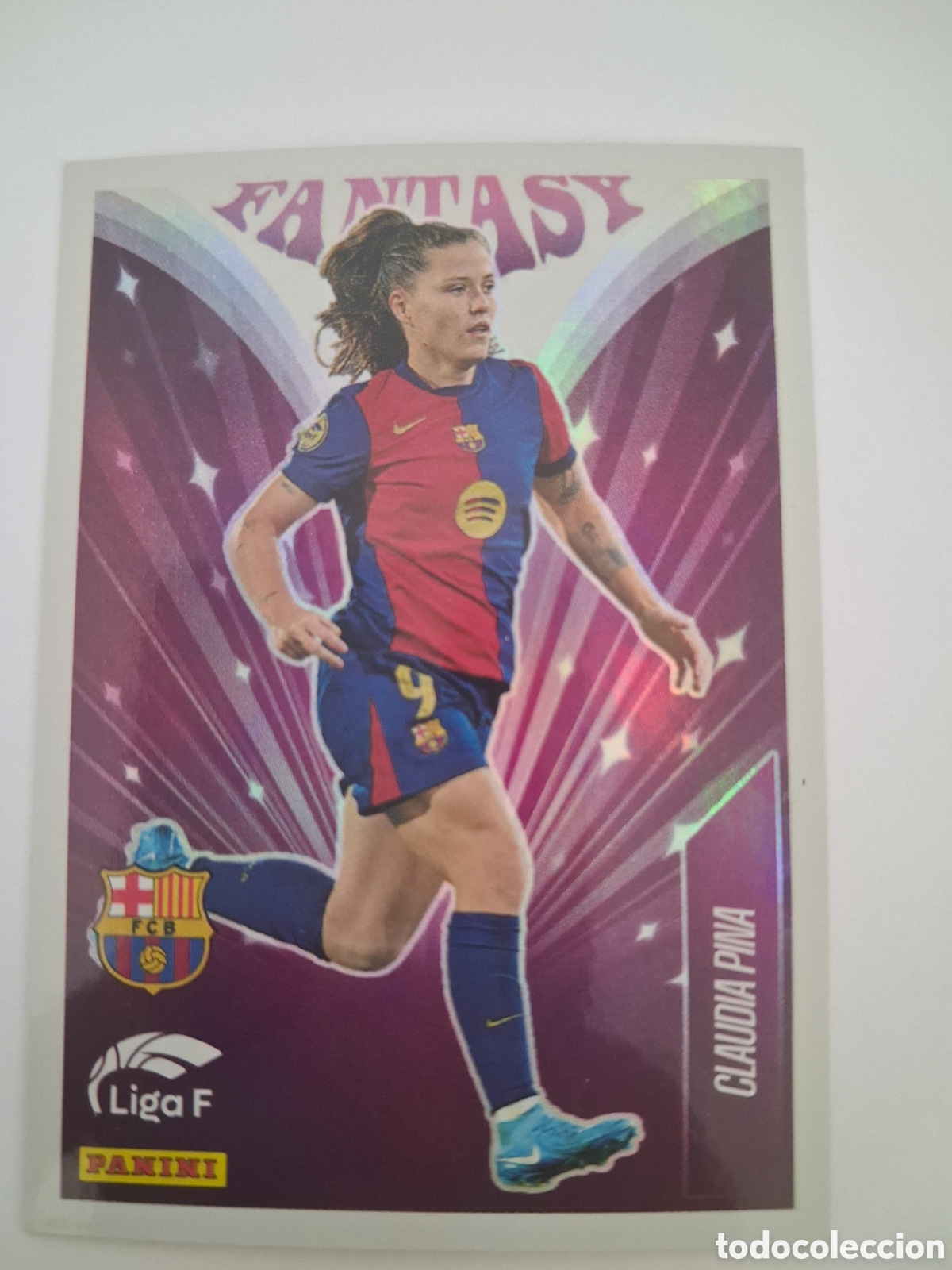 Cromos de f&uacute;tbol: CLAUDIA PINA FANTASY FC BARCELONA N&deg; 332 LIGA F FEMENINA 2024 2025 24 25 PANINI