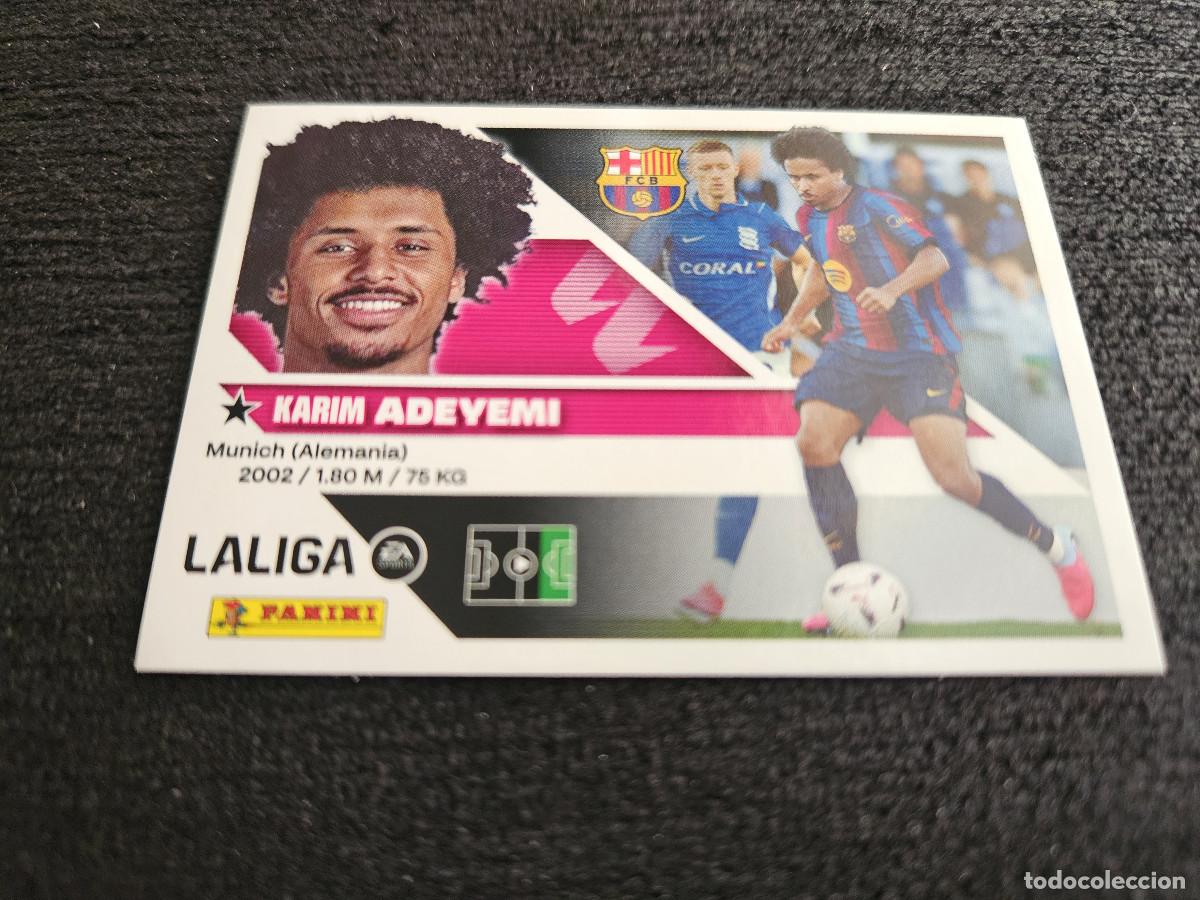 Cromos de f&uacute;tbol: LIGA ESTE 2026 2027 26 27 ADEYEMI BARCELOMA N&ordm; 19 FICHAJE (SEGUNDA EDICI&Oacute;N)