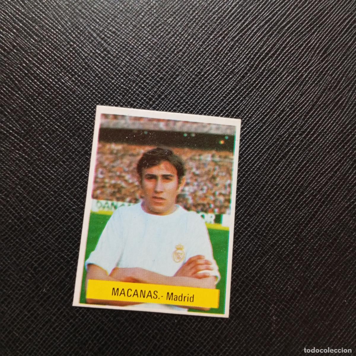 Cromos de f&uacute;tbol: MACANAS REAL MADRID FINI 1975 1976 CROMO FUTBOL LIGA 75 76 - SIN PEGAR - A70 PG136